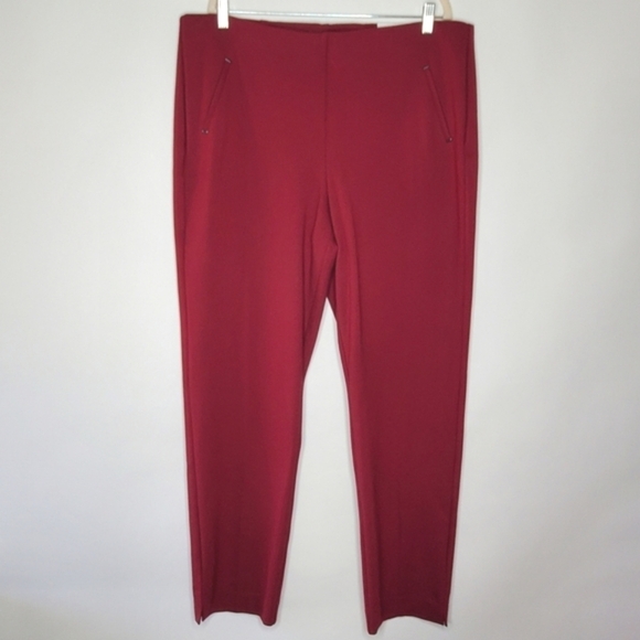 Chico's Juliet Slim Leg Pants Size 18 Tall So Slimming Ponte Pull-on Ankle NEW - Picture 2 of 16
